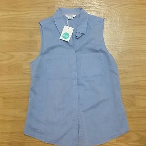 Boden chambray button down shirt size 8. Sz Medium
